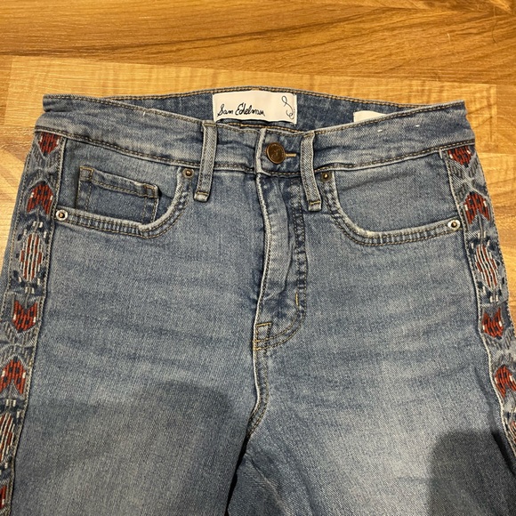 Sam Edelman High Rise Slim Straight Jean - Picture 4 of 14